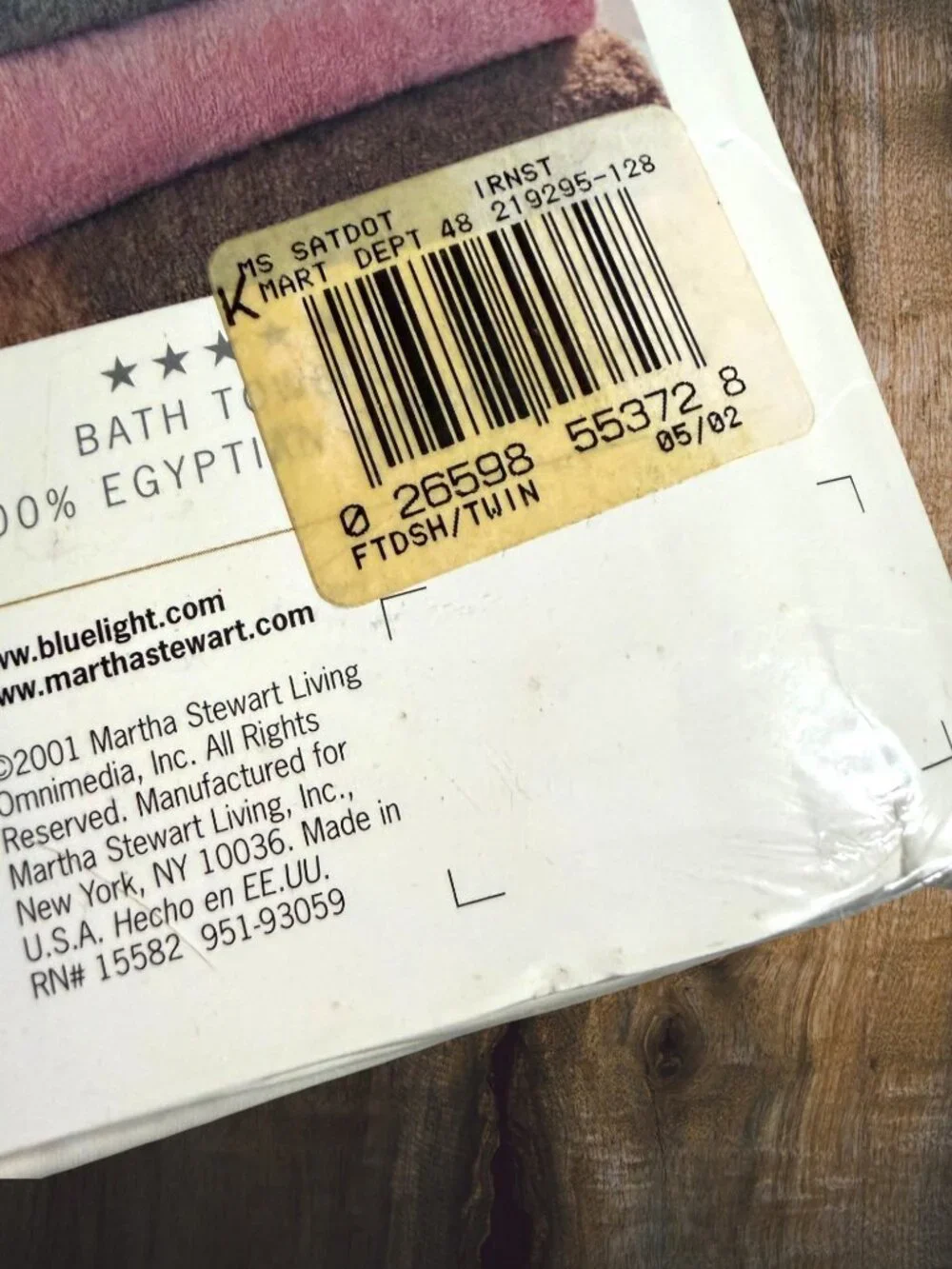 Y2K Martha Stewart Everyday Twin Fitted Sheet 230TC Cotton Sateen Pastel Dot NOS
